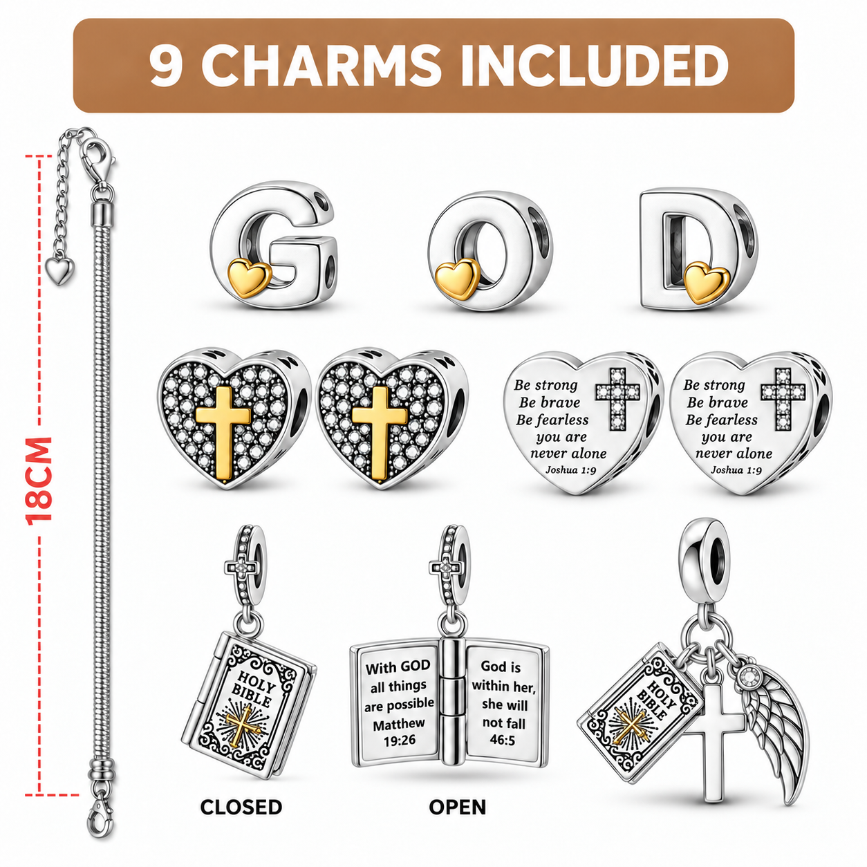 GOD Bracelet™ – 925 Sterling Silver Faith Bracelet